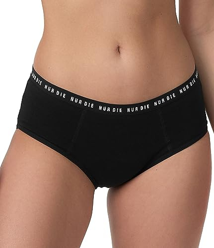 NUR DIE Periodenunterwäsche 2er 5er 7er 10er Alles Geregelt Slip Panty Unterhose Menstruationsunterwäsche Mittelstark & Extrastark Blutung waschbar saugfähig Mehrpack