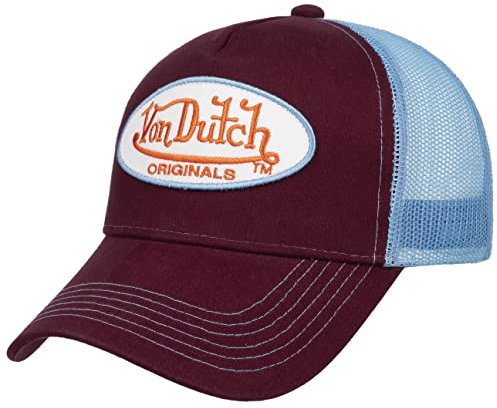 Von Dutch Twotone Boston Trucker Cap Basecap Baseballcap Truckercap Meshcap (One Size - blau-dunkelrot)
