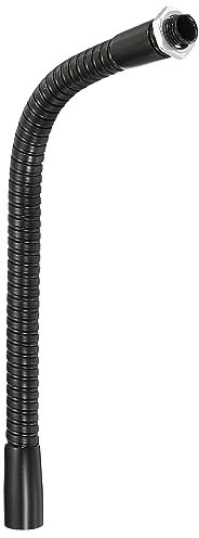 PATIKIL 20cm/8 Microphone Col-de-cygne, M10 Filetage Métal Universel Tuyau Flexible Bras Col-de-cygne Tube Extension pour Multifonction Bricolage, Noir