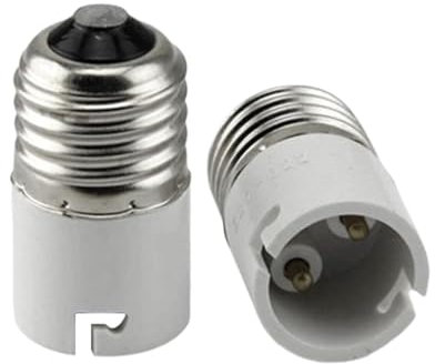 Huayeex Socket Converter, Adapter B22 Auf E27, Lampensockel Konverter, LED Lampensockel Adapter, Lampenadapter Fassungswechsler, Lampensockel Adapter Konverter Für LED/CFL Und Glühlampen, 100V-250V