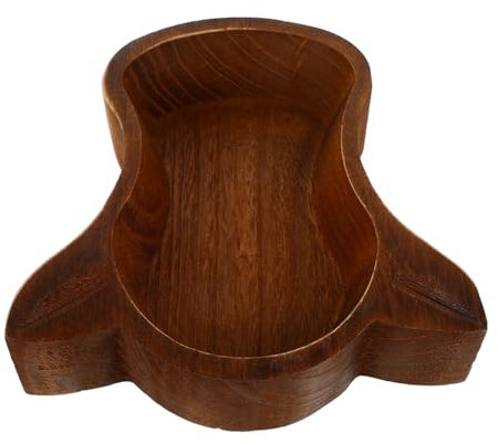HAWILLOSCH Cuenco Decorativo De Madera Con Forma De Cabeza De Vaca Bandeja Multiusos Para Frutas Aperitivos Y Postres Como Decoración Para Hogar Y Soporte Para Té