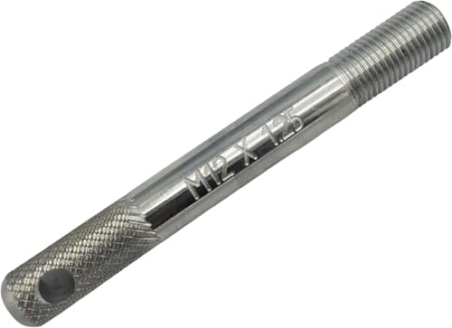 Wulkow KFZ Radmontagehilfe Aluminium M 12 x 1,25 | Radmontage, Montagehilfe, Zentrierhilfe, Reifenwechsel, Aluminium, Gewindestift, Felge, PKW, KFZ-Werkzeug