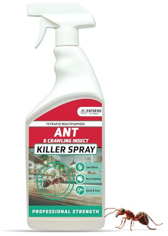 ENTOEND Ant Killer - Tetrapiu Multipurpose - 500ml Permethrin Spray, Easy Use Ant Killer, Dust Mite Spray & Insect Killer for Home Use - HSE Authorised Permethrin Insecticide with Fast Result