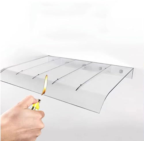 Polycarbonat Fenster Tür Markise für UV Regen Schneeschutz Outdoor Shelter (40,6 x 190,5 cm)