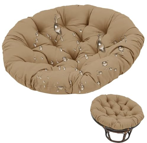 WLXFF HäNgesessel Kissen, Ultra Dick Anti-Verformung Auflagen Polster FüR Schwingsessel, Outdoor Indoor HäNgesessel Polsterauflage, Auflage FüR Polyrattan/Rattan HäNgeschaukel,No12,60X60X15CM