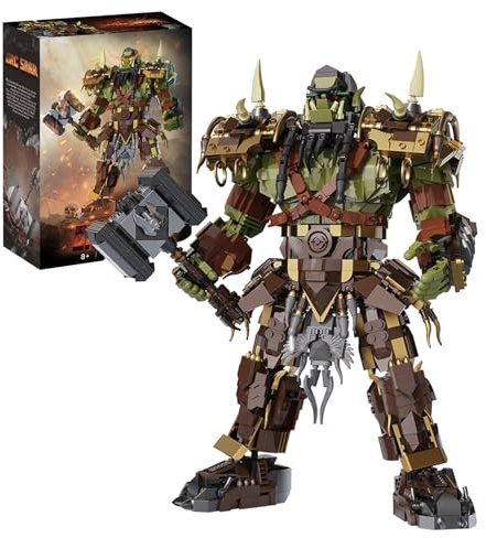 SymGrpu Ork Sarr Bausteine Bausatz, 1215 Stück Mech Action Figur Sammler Modell, Spiel inspiriert Posable Klemmbausteine, Geschenk für Erwachsene Kinder ab 8 Jahren