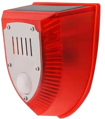 Alarme Solaire À Détecteur De Mouvement | Dispositif Grand Couverture Éloignement Animaux - Dispositif Solaire à Détecteur de Mouvement avec Lumière Stroboscopique pour Extérieur, Jardin, Hangar et En