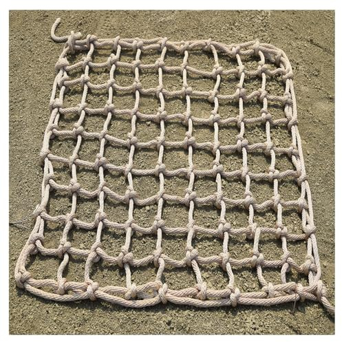 Generisch Robustes Kletternetz für Kinder, 2 x 2 m – sicheres Outdoor-Spielplatzseil zum Klettern, Abenteuerspielgeräte, Spaß im Garten und aktives Spielen