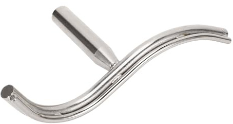 VELATEMOR Gebogene Drehmaschinen-Werkzeugauflage, Langer Stahlhalter Zum Drehen von Holzschalen, für 25-mm-Drehmaschinenbasis