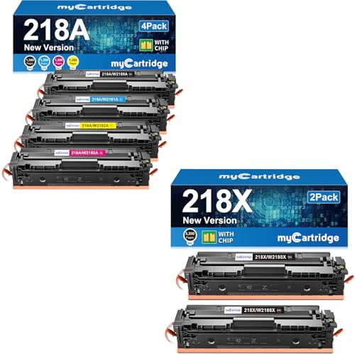 myCartridge 218A-4P with Chip and 218X-2P Bundle (6-Pack, with Chip)