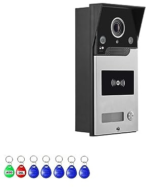 WIFI Smart Video Intercom Dörrklocka Utomhuskamera Trådlös Dörrtelefon POE System For Hemlägenhet Olika Hushållsmiljöer(A Kit)