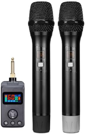 Wisyurt Microphone sans Bluetooth pour Chanter, Anti-Sifflement, Réverbération M50, Divertissement à Domicile