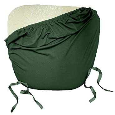 LA Linen Chiavari Stuhlkissen, Elastan, Hunter Green, 4 Stück