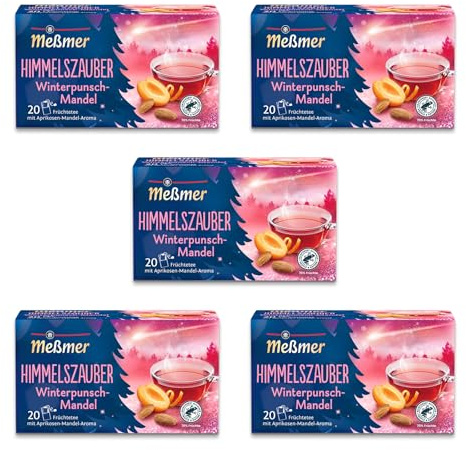 Meßmer Himmelszauber, Winterpunsch-Mandel, 20 Beutel, 10er Pack (10 x 55 g)