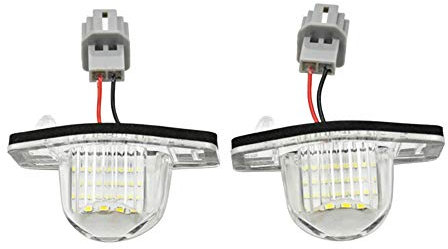 AutoStyle Set LED License Plate Lights compatible with Honda various models