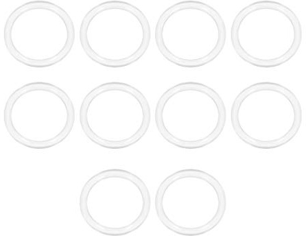 sourcing map Silikon O-Ring VMQ Dichtung 28x22x3mm AD/ID/B 10 Stk. Weiß | Dichtungsring Gummi Dichtung