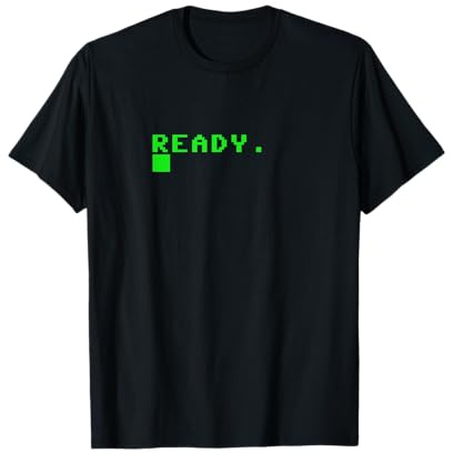 Ready C64 Home Computer 80's Retro Gamer Coder Memento Gift T-Shirt