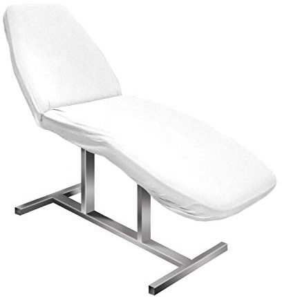 Activeshop Frottee Spannbezug für alle gängigen Kosmetikliegen Massageligen Massagebank Klappbar Massagestuhl Weiss messung 60 x 190 cm extra-pflegeleicht