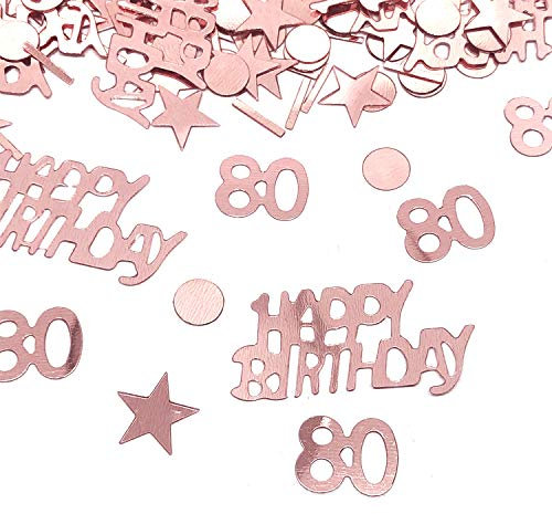 YouU Happy Birthday Party Table Confetti - Twinkle Stars Foil Metallic Sequins Confetti Birthday Party and Special Events Table Scatters Decorations Confetti Decorations, 35g/700pcs（Rose gold） (80)