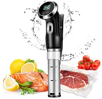 SMSOM Sous Vide Cooker Machine 1500 Watt Waterproof | Water Cooker, Sousvide Cooker | Thermal Immersion Circulator |Accurate Temperature Control Digital Display Ultra Quiet 3D Cycle Heating