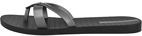 Ipanema Dam Kirei FEM flipflop, svart/silver, 40 EU, Svart silver, 40 EU