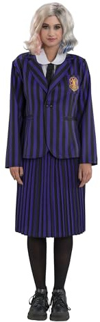 Chaks - Uniforme scolaire Enid Sinclair pour filles, tenue officielle Wednesday, ensemble 3 pièces pour Halloween et Carnaval