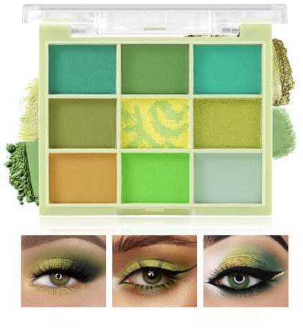 Boobeen Bunte 9 Farben Lidschatten Palette, Creme Schimmer Matte Powder Lidschatten Palette, Warm Cold Natural Eyeshadow Makeup