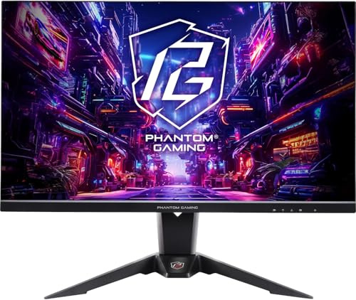Asrock 27 Phantom Gaming QHD IPS Gaming Monitor (PG27QFT1B), 2560 x 1440, 1ms, 180Hz, HDR 400, VESA
