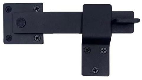 Multifunktionale Verriegelungsbolzen, 14 cm, multifunktionale Stahlriegel, drehbare Verriegelungsbolzen, Türverriegelungs-Set für Doppeltür
