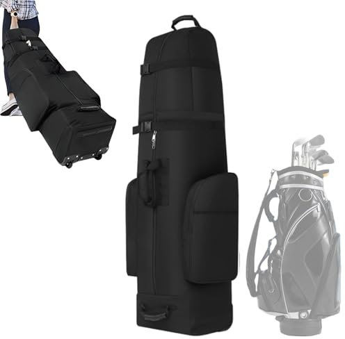 Golf-Reisetaschen – wasserdichte Golf-Putter-Organizer-Tasche | Airline-Golftasche mit großem Fassungsvermögen, Reißverschluss und Rollen, leichte Fliegende Golftasche, verschleißfeste Outdoor-Golfta