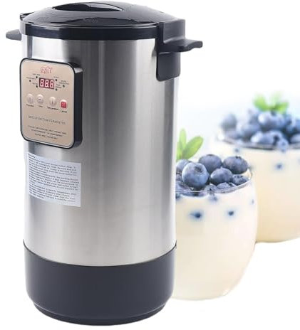 12L Yogurt Maker, Stainless Steel Smart Fermenter Yogurt Maker, Electric Fermenter Machine, Commercial Kitchen Yoghurt Maker, with Time&Temperature Control,220V