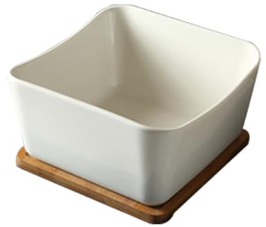 Insalatiera quadrata in ceramica con grande capacità, per frutta e verdura