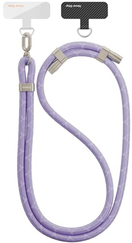 TORRAS Universal Handykette Verstellbar, Robust Anti-Verlust Nylonband Lila