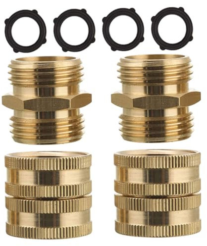 GAROZATION 2paare Hochdruck Gartenschlauch Adapter Schnellverbinder Für Spritzgeräte Langlebig Und Rostfrei Einfache Für Gartenbewässerung