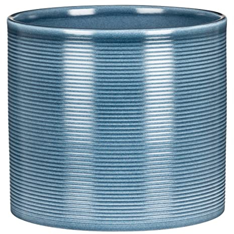 Scheurich Blumentopf aus Keramik, Blau, Ø 28 cm, H 25 cm