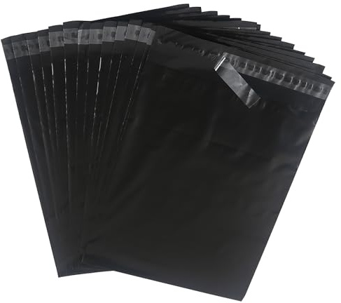 HVDHYY Bolsas para Envíos 32cmX45cm 30piezas Bolsas Envio Vinted Impermeable Inviolable Autoadhesivo Sobres Envios Vinted Prenda Zapatos Libros Bolsas para Envios de Ropa para Pequeña Empresa Negro