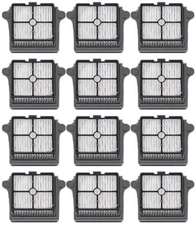 Rullborstefilter, kompatibel med Tineco, Ifloor 5, tillbehör till ångdammsugare for våt- och torrdammsugare(12filters)