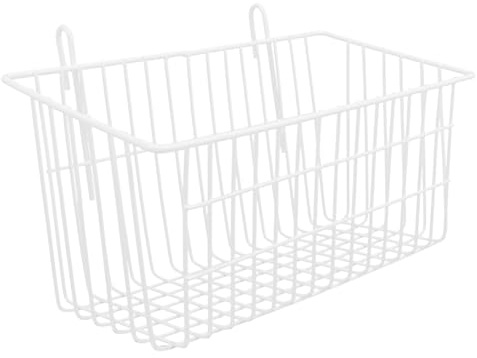 FIXOSHEE Metall hay Feeder für Kaninchen Mittlere Weiß Verschleißfestes Platzsparendes Futtergestell aus Robustem für Hasen Vögel Chinchillas und Kleintiere