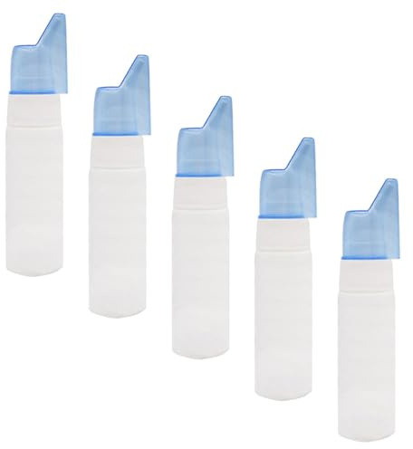 Artibetter Lot de 5 Flacons Pulvérisateurs Nasaux Vides 70 Ml Spray Portable Transparent Réutilisable Étanche pour Voyage Sport et Usage Quotidien