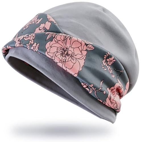 Couvre-chef pour femmes sous chimiothérapie – Bonnet élastique pour la perte de cheveux – Turban respirant – Coupe sans coutures, idéal de jour comme de nuit – Cadeau pour l'accompagnement du cancer.