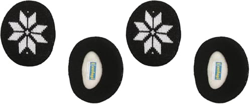 Earbags Ohrenwärmer Fashion, Schneeflocke schwarz, M