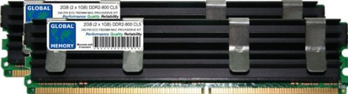 2GB (2 x 1GB) DDR2 800MHz PC2-6400 240-PIN ECC Fully BUFFERED (FBDIMM) Memoria RAM Kit para Mac Pro (PRINCIPIOS DE 2008)