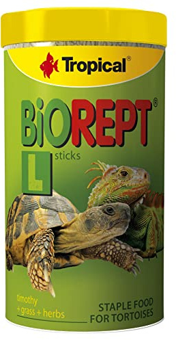 BIOREPT L. 500ml / 140g - alimento Completo, de múltiples componentes, en Forma de palitos, para la alimentación Diaria de Tortugas terrestres