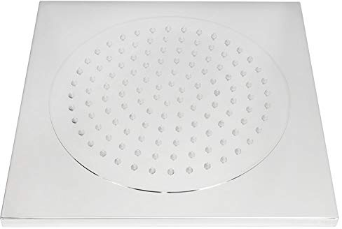 Sanlingo Edelstahl Decken Regendusche, ultraflacher Duschkopf für entspannenden Wasserfluss, 370 x 370 x 15 mm