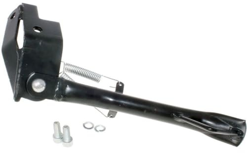 Seitenständer schwarz kompatibel mit Vespa Primavera, Roller-Ersatzständer | Robustes Metall, schwarz; kompatibel mit VESPA GTS Super 125ie 3V M45 4T AC 13-16, PIAGGIO Liberty 125ie 4T AC 3V 12-16.