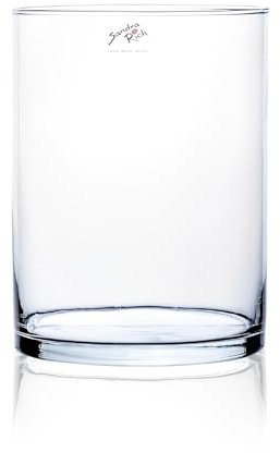 Sandra Rich Glasvase CYLI H. 20cm D. 15cm Dekoglas Zylinder