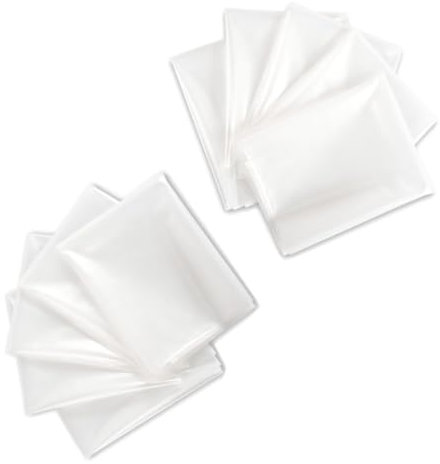 Diamwood 10 Sacs de Récupération à Copeaux et Poussières - D. 450 mm - L. 1700 mm - Ép. 150 Microns - Plastique Transparent pour Aspirateurs - Idéal pour BTP