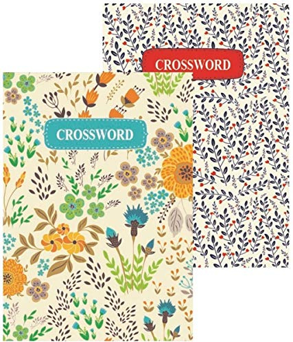 Squiggle Pocket Floral Crossword Challenge Book - 110 Puzzles, X1 Random Book
