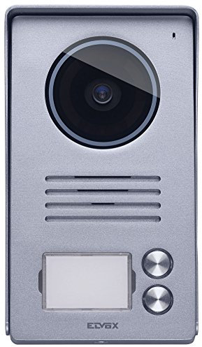 Vimar 40921.P2 Targa esterna audio/video in alluminio, per videocitofono vivavoce a colori LCD 7in con cornice parapioggia, 2 pulsanti, installazione a parete