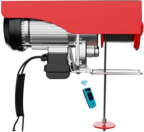 Elektroaufzug Kleiner Haushalt 220V Elektrische Winde 70-300 kg Hubhöhe 20M Winde 450-1020 W, mit Fernbedienungskabel Drahtlose Fernbedienung
